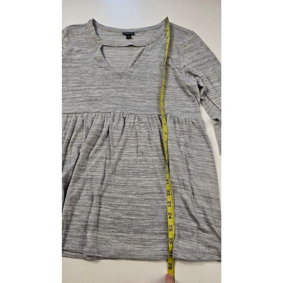 Torrid 0 (L) babydoll stretch cut out key hole career casual flowy flirty top - Picture 8 of 8